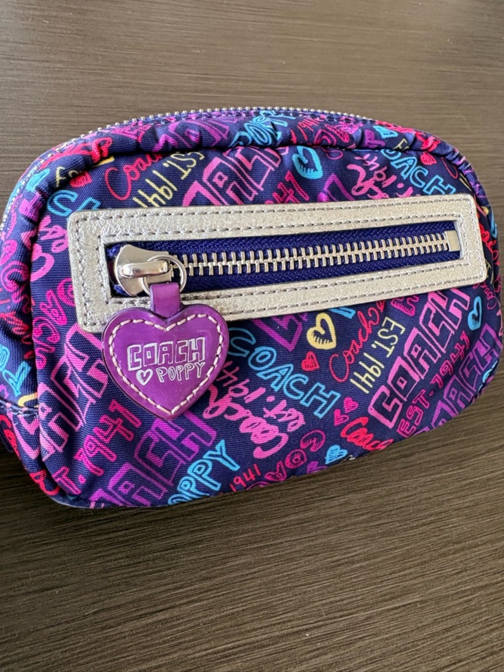 Coach Poppy Graffiti Cosmetic Case - Picture 3 of 11